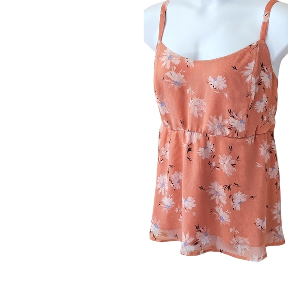 TORRID Plus Size Floral Chiffon Babydoll Cami 2X - Picture 5 of 16